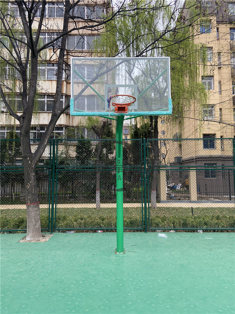 西安雁塔區(qū)明德門唐城墻遺址公園籃球場(chǎng)籃球架案例