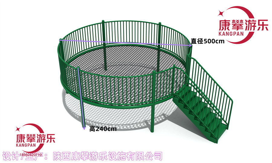 安徽戶外公園兒童定制蹦床案例